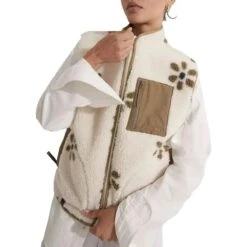 Madewell Mesh Bonded Sherpa Chrysler Vest - Women's -Everlaces Cloth Shop ANTCRE