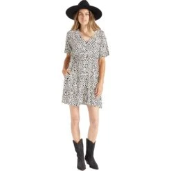 Brixton Cheetah Dress - Women's -Everlaces Cloth Shop BEI