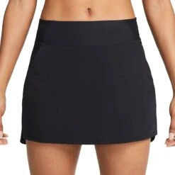 Nike Dri-FIT Bliss Mid-Rise Training Skort - Women's -Everlaces Cloth Shop BLACLE D1