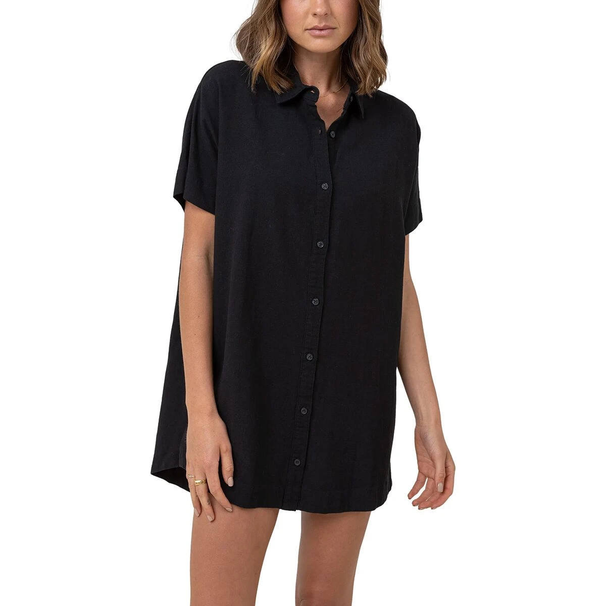 Rhythm Classic Shirt Dress - Women's 1 Rhythm Classic Shirt Dress - Women's