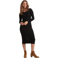 Marine Layer Lexi Long-Sleeve Midi Dress - Women's