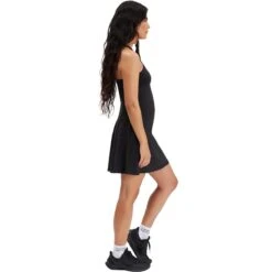 Girlfriend Collective Lola Float V-Neck Dress - Women's -Everlaces Cloth Shop BLA D5 31