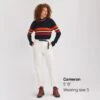 Mockneck Stripe Sweater - Women's