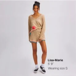 Intarsia Sweater Short - Past Season - Women's