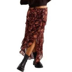 FREE PEOPLE Flounce Around Maxi Skirt - Women's -Everlaces Cloth Shop DARCOM
