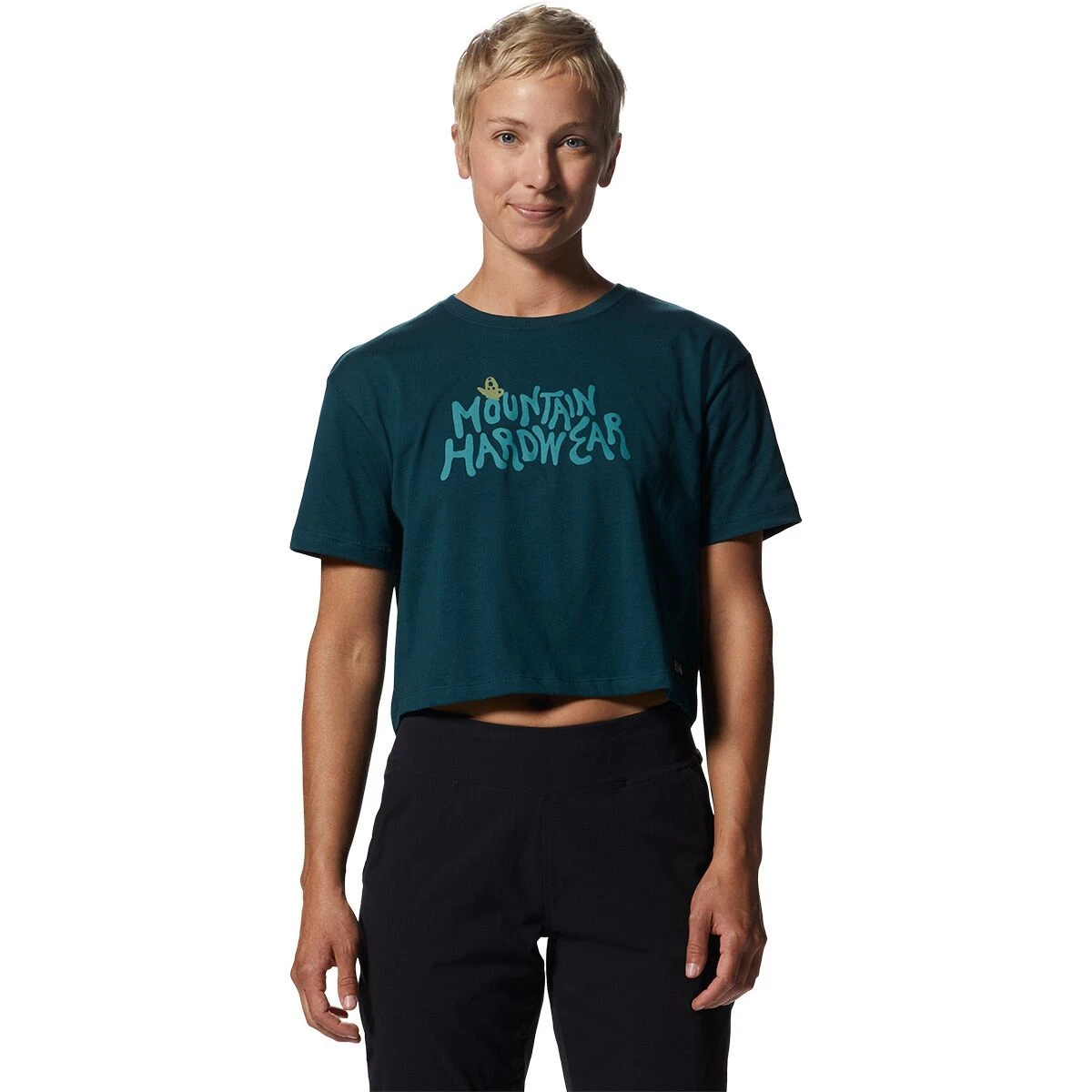 Mountain Hardwear Logo Crop Short-Sleeve Top - Women's 2 Mountain Hardwear Logo Crop Short-Sleeve Top - Women's - Image 2