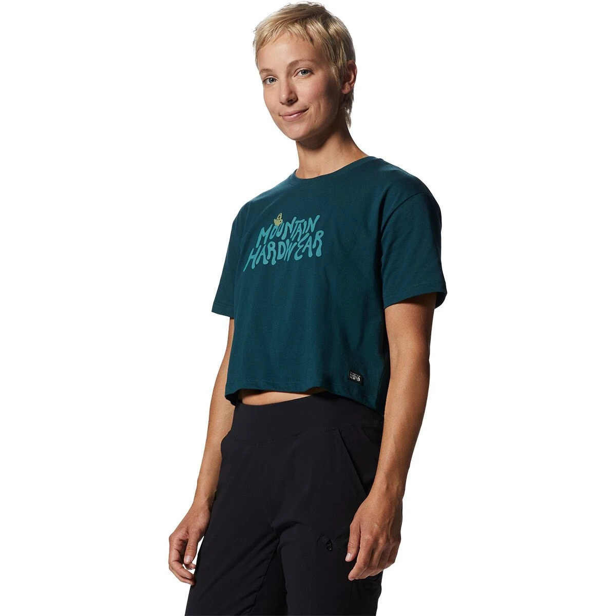 Mountain Hardwear Logo Crop Short-Sleeve Top - Women's 5 Mountain Hardwear Logo Crop Short-Sleeve Top - Women's - Image 5