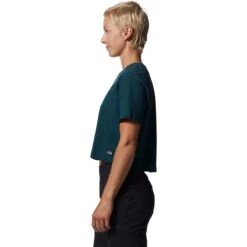 Mountain Hardwear Logo Crop Short-Sleeve Top - Women's 7 Mountain Hardwear Logo Crop Short-Sleeve Top - Women's -Everlaces Cloth Shop DARMAR D4