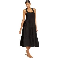 Canyon Linen Midi Dress - Women's -Everlaces Cloth Shop ECOBLA