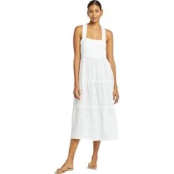 Canyon Linen Midi Dress - Women's -Everlaces Cloth Shop ECOWHI