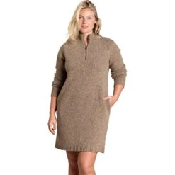 Wilde 1/4-Zip Sweater Dress - Women's -Everlaces Cloth Shop FAW