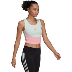 ADIDAS Colorblock Crop Top - Women's -Everlaces Cloth Shop ICMILIPITU D6