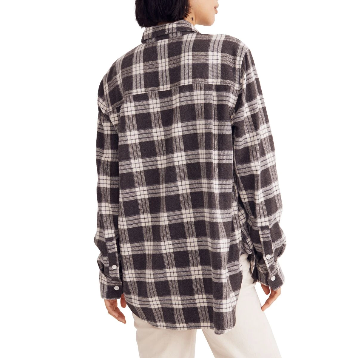 Madewell Swingy Oversized Ex-BF Flannel - Women's 3 Madewell Swingy Oversized Ex-BF Flannel - Women's - Image 3