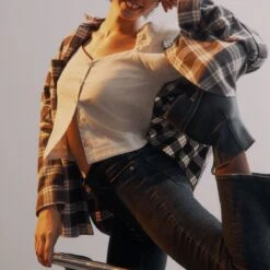 Madewell Swingy Oversized Ex-BF Flannel - Women's