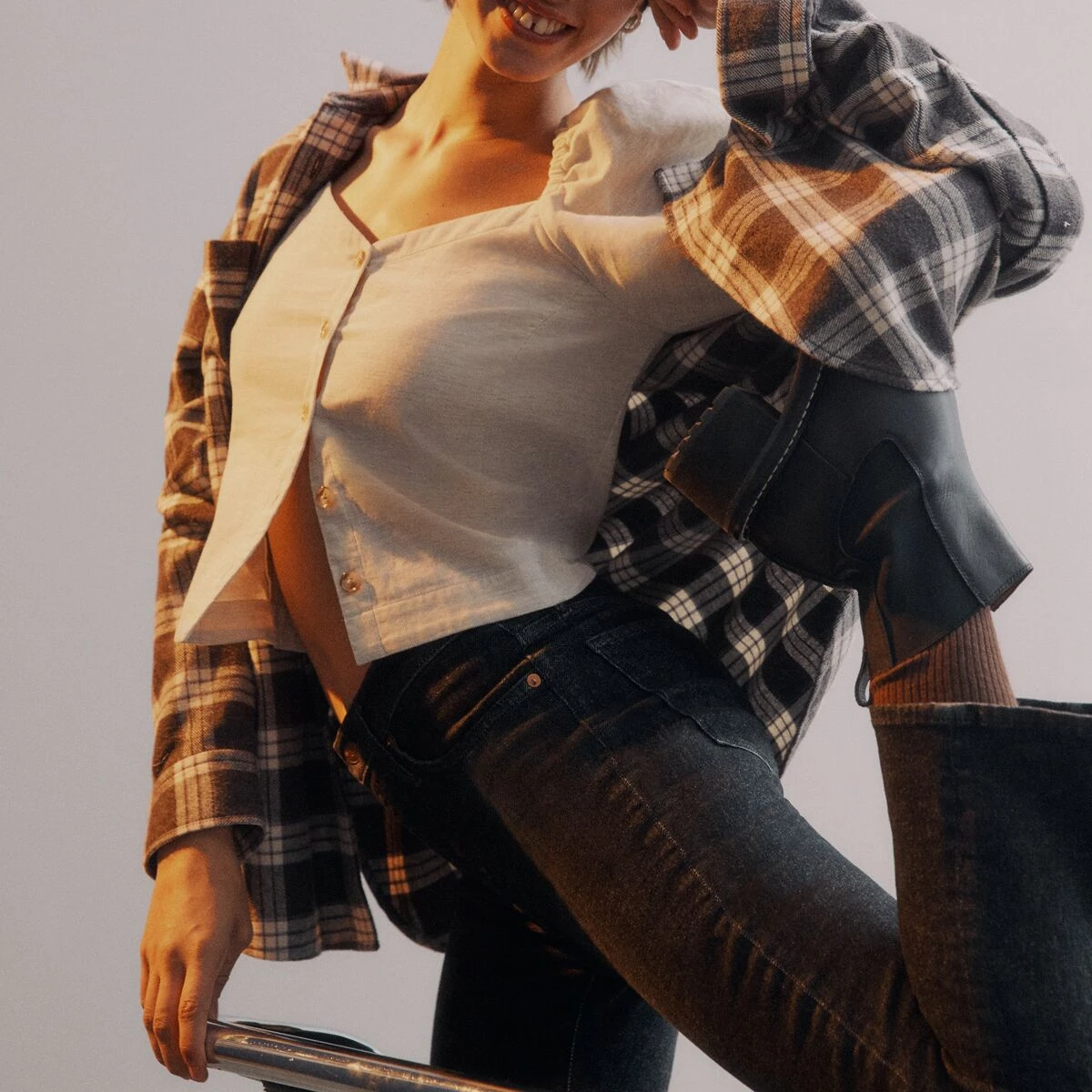 Madewell Swingy Oversized Ex-BF Flannel - Women's 1 Madewell Swingy Oversized Ex-BF Flannel - Women's