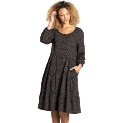 Manzana Tiered Long-Sleeve Dress - Women's