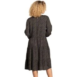 Manzana Tiered Long-Sleeve Dress - Women's -Everlaces Cloth Shop MEAPRI D1