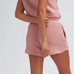 Textured Sweater Short - Past Season - Women's -Everlaces Cloth Shop MIRORADA D3