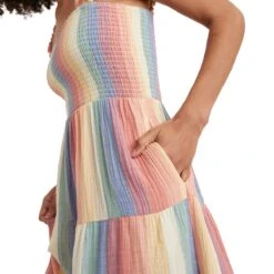 Marine Layer Selene Maxi Double Cloth Dress - Women's -Everlaces Cloth Shop MULSTR D4