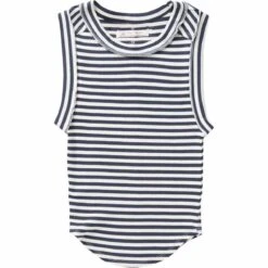 FREE PEOPLE Kate Tee Stripe Tank Top - Women's -Everlaces Cloth Shop NAVCOM D3