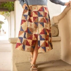 Manzana Pull-On Skirt - Women's -Everlaces Cloth Shop PATPRI D2