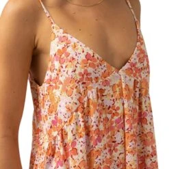 Rhythm Rosa Floral Tiered Midi Dress - Women's -Everlaces Cloth Shop PIN D5 1