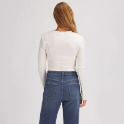 Waffle Henley Long-Sleeve Top - Women's -Everlaces Cloth Shop PRI D17