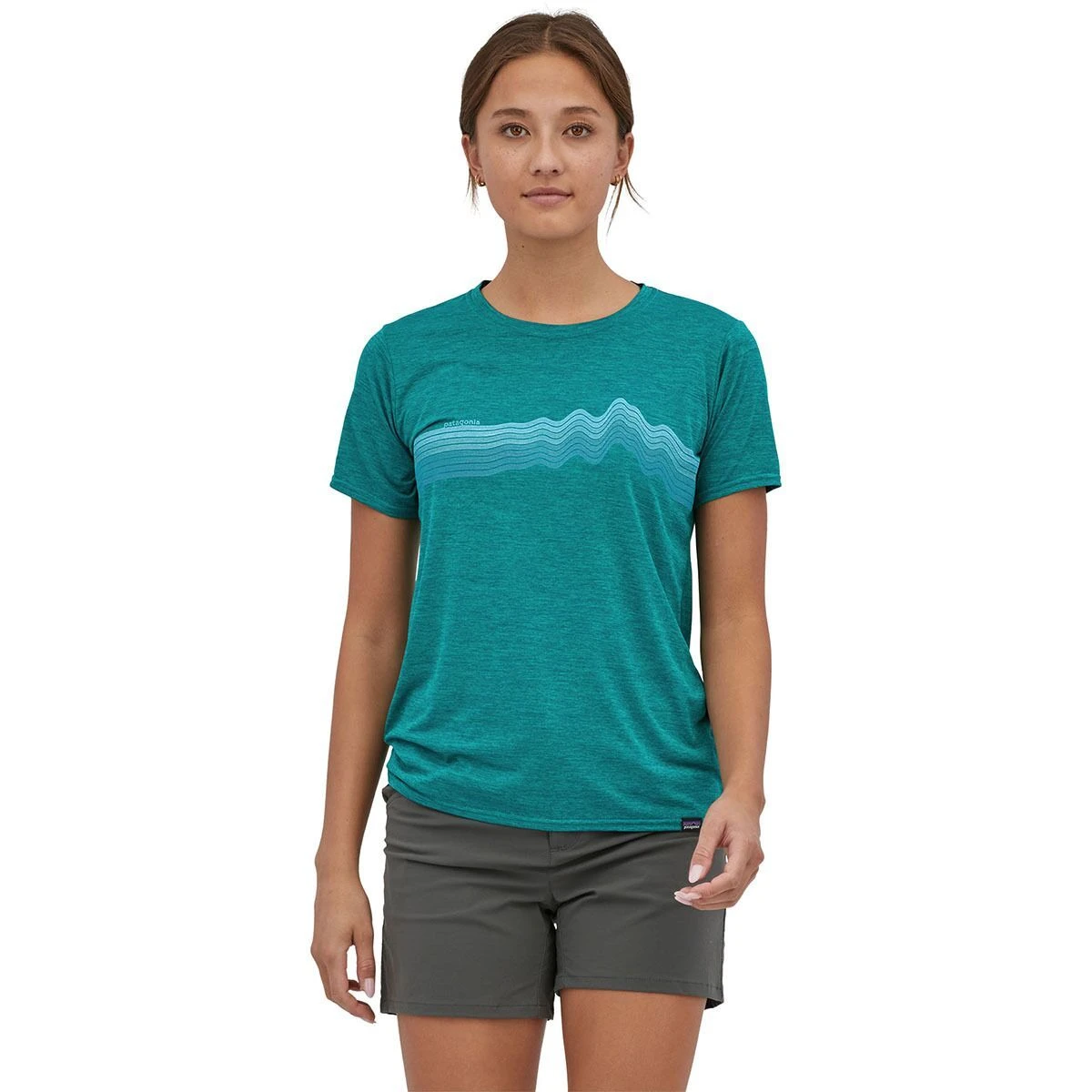 Patagonia Capilene Cool Daily Graphic Short-Sleeve Shirt - Women's 5 Patagonia Capilene Cool Daily Graphic Short-Sleeve Shirt - Women's - Image 5