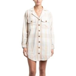 Bonita Flannel Dress - Women's -Everlaces Cloth Shop SAN 4