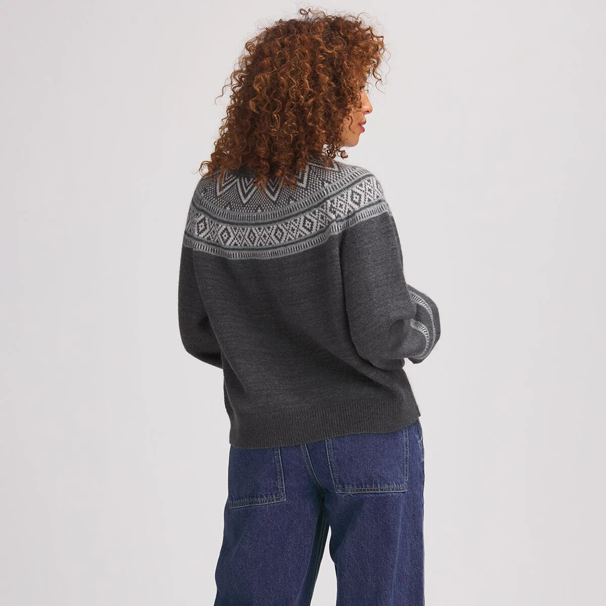 Geo Fair Isle Crewneck Sweater - Women's 5 Geo Fair Isle Crewneck Sweater - Women's - Image 5