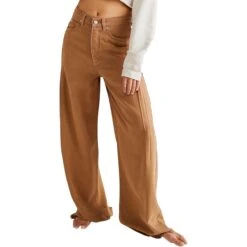 FREE PEOPLE Old West Slouchy Denim Pant - Women's -Everlaces Cloth Shop TUM