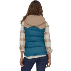 Patagonia Bivy Hooded Down Vest - Women's -Everlaces Cloth Shop WAVBLU D1