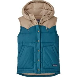 Patagonia Bivy Hooded Down Vest - Women's -Everlaces Cloth Shop WAVBLU D2