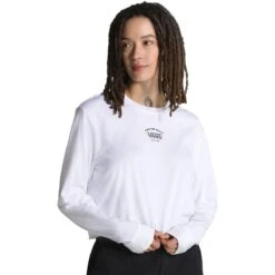 Vans Mountain Sky Long-Sleeve Shirt - Women's -Everlaces Cloth Shop WHI D1 5
