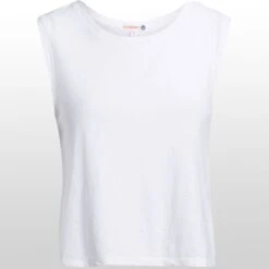 Muscle T-Shirt - Women's -Everlaces Cloth Shop WHI D4 1