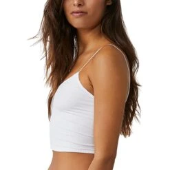 FREE PEOPLE Seamless Skinny Strap Tank Top - Women's -Everlaces Cloth Shop WH D10